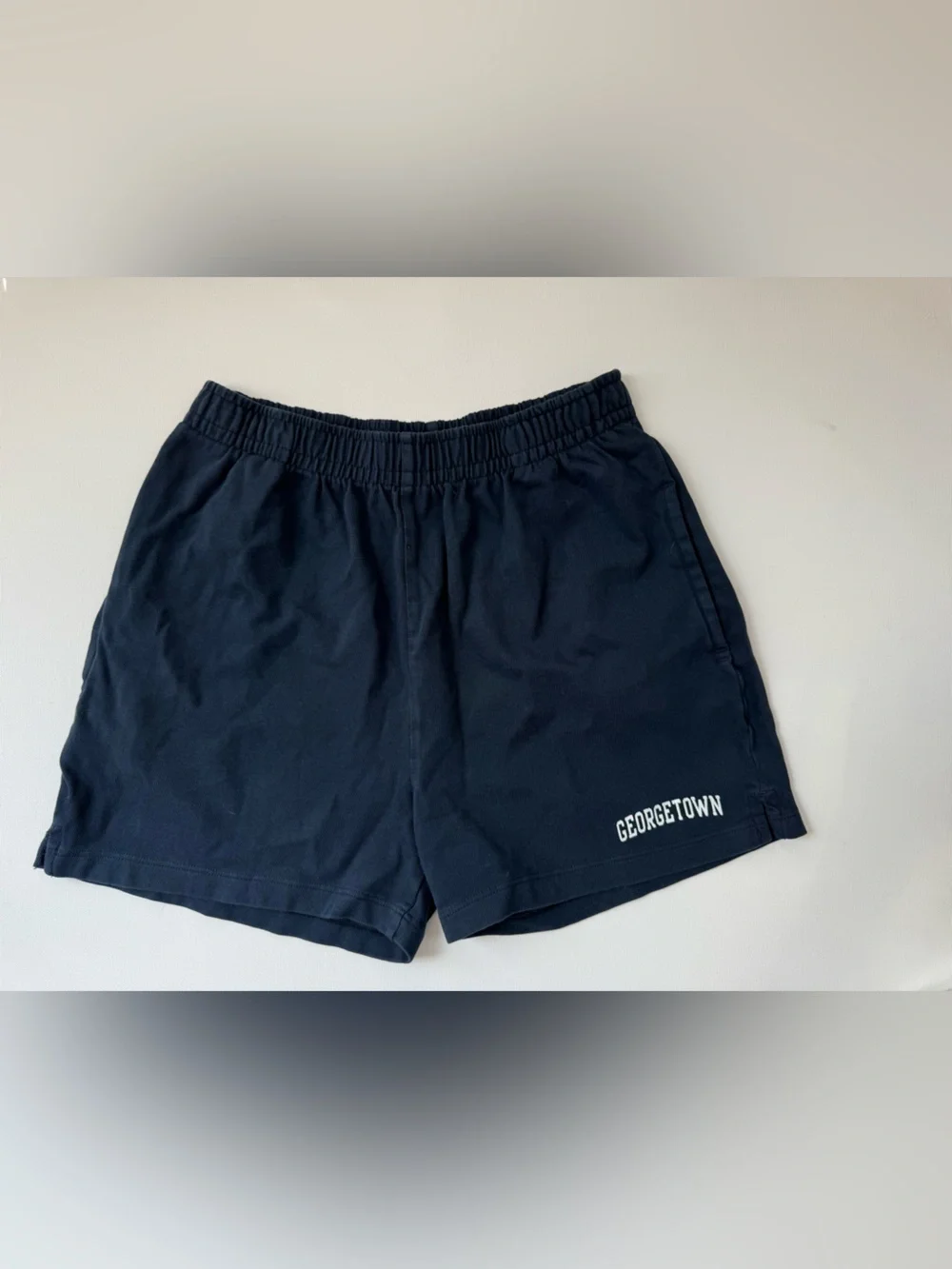NWT Brandy Melville Georgetown Navy Sweat Shorts One Size